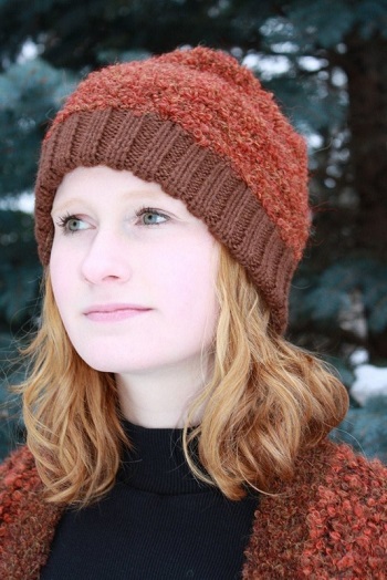 Brisa Boucle Ribbed Alpaca Hat for sale by Purely Alpaca