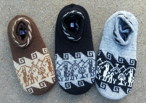 Alpaca Slippers with Padded Sole for sale by Purely Alpaca