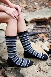 Stripe Alpaca Socks