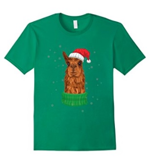 Alpaca Christmas Cartoon T-Shirt