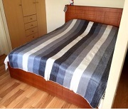 Striped Alpaca Bed Blanket for sale by Purely Alpaca