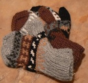 Deluxe Hand Knit Mittens For Kids for sale by Purely Alpaca