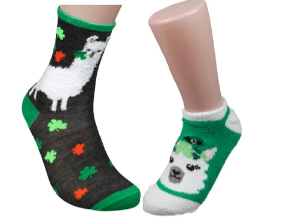 Saint Patricks Day Alpaca Socks for sale by Purely Alpaca